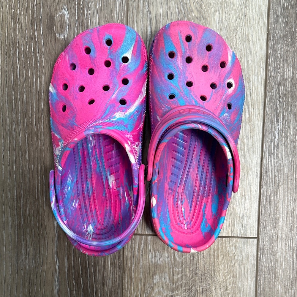 CROCS Kids Pink and Blue Clog